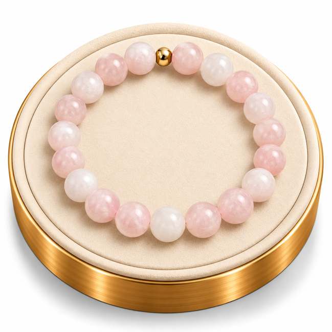 Morganite Bracelet – 7.5" Elastic Bracelet