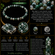 Moss Agate Bracelet – 7.5