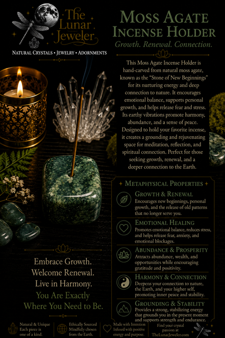 Crystal Incense Holders – Natural Gemstone Incense Burners