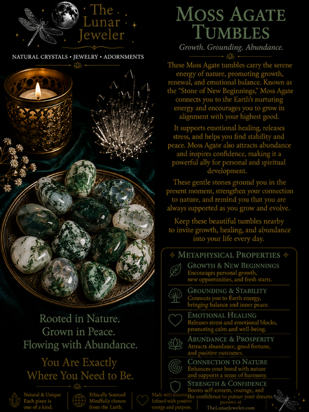 Natural Tumbled Crystals & Stones – Genuine Polished Gemstones