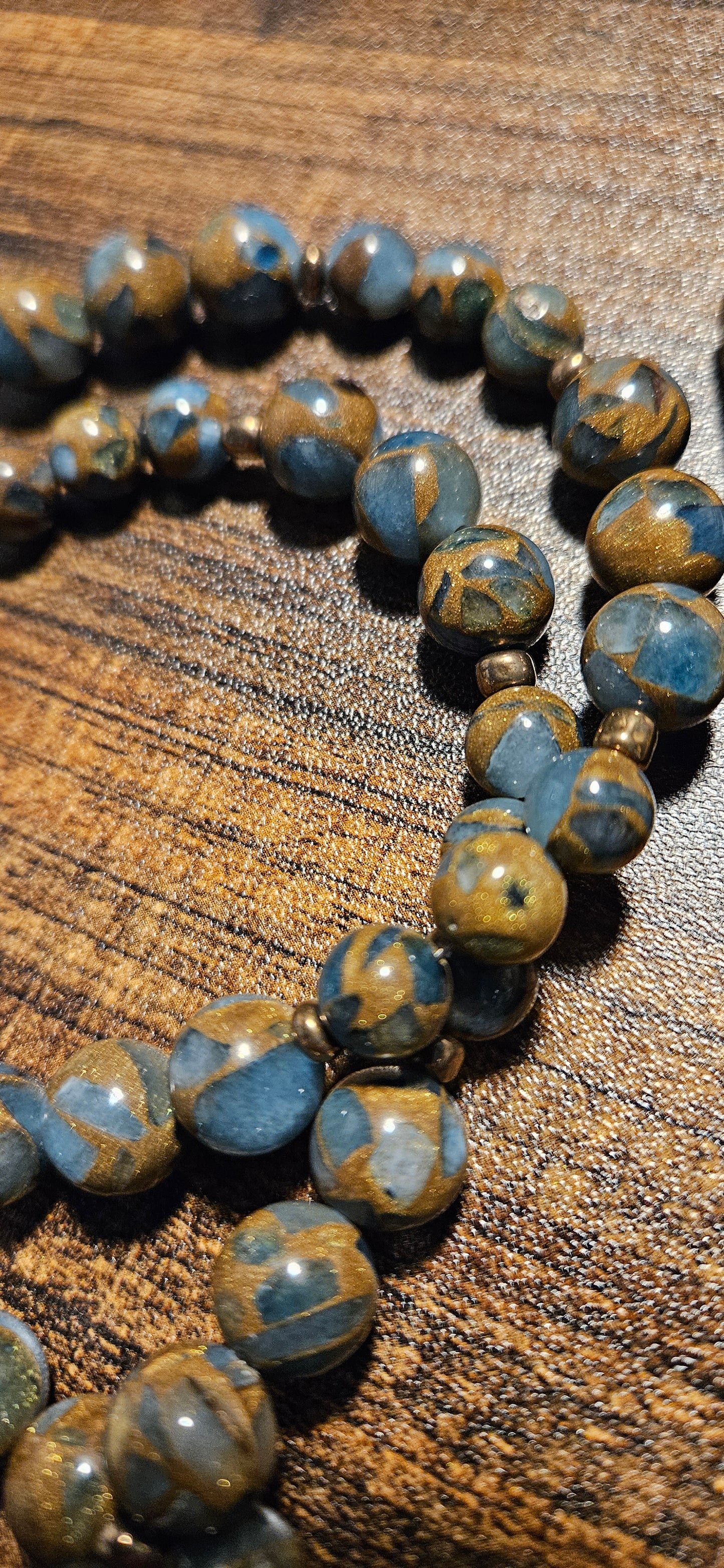 Lake Blue Cloisonne necklace