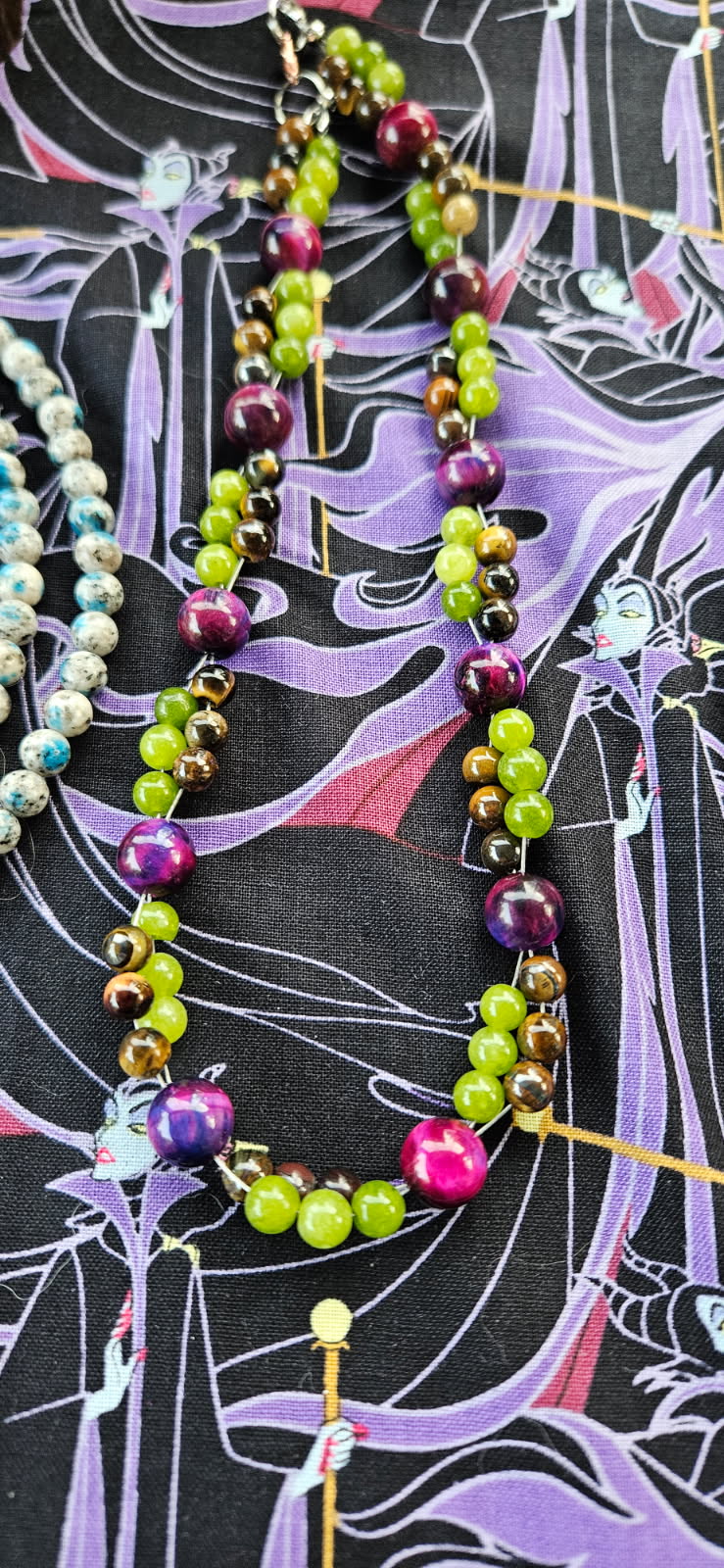 Peridot, Tiger's Eye, Galaxy Tiger's Eye Choker