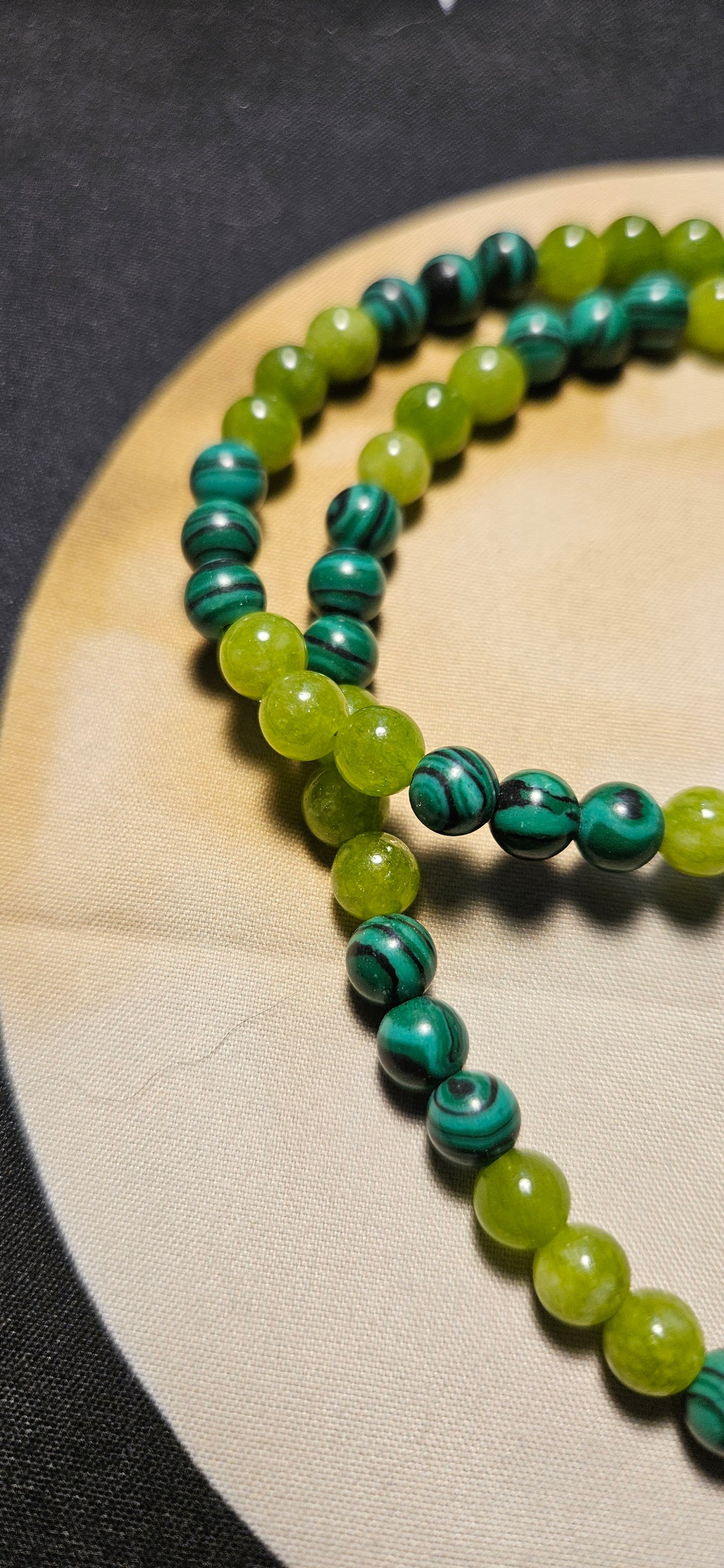 Malachite and Peridot Necklace
