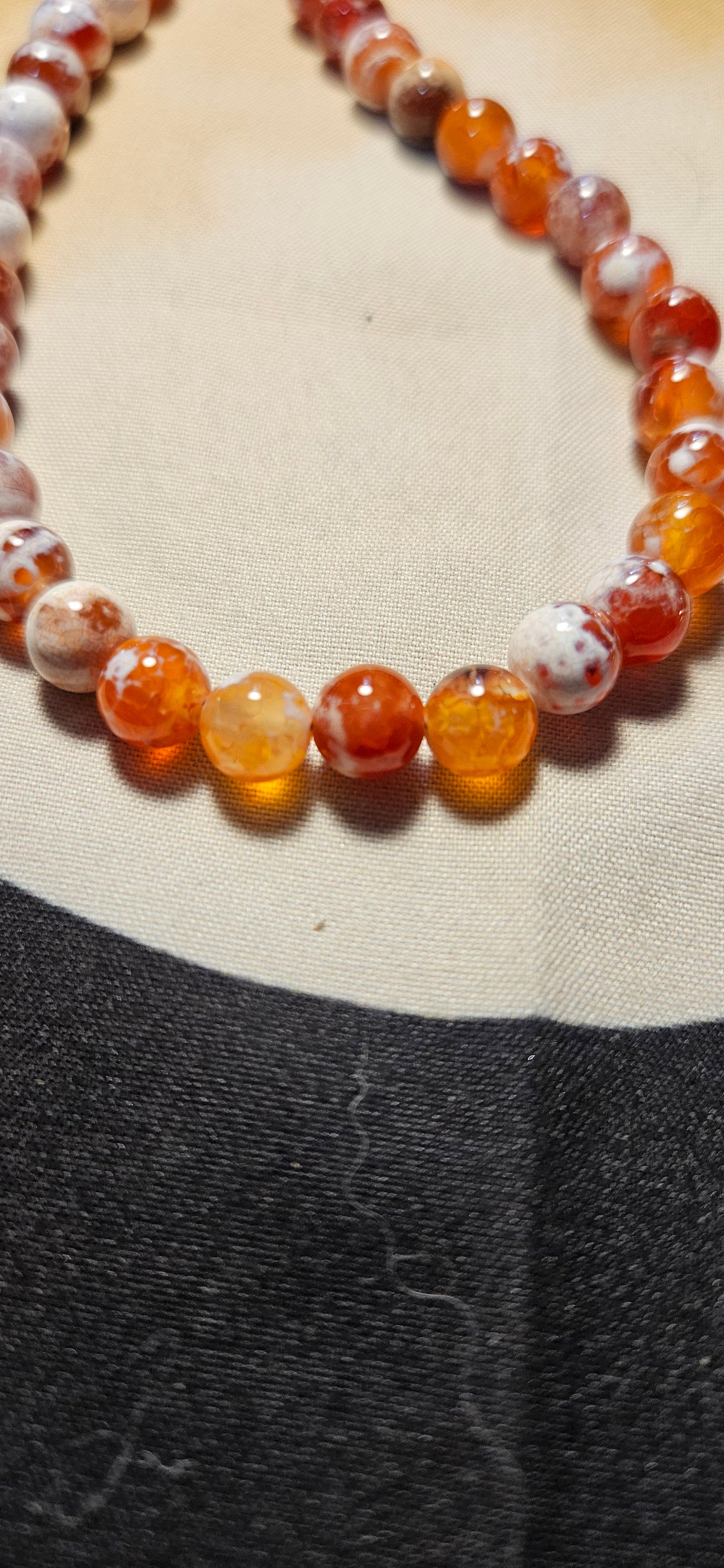 Red Fire Agate necklace