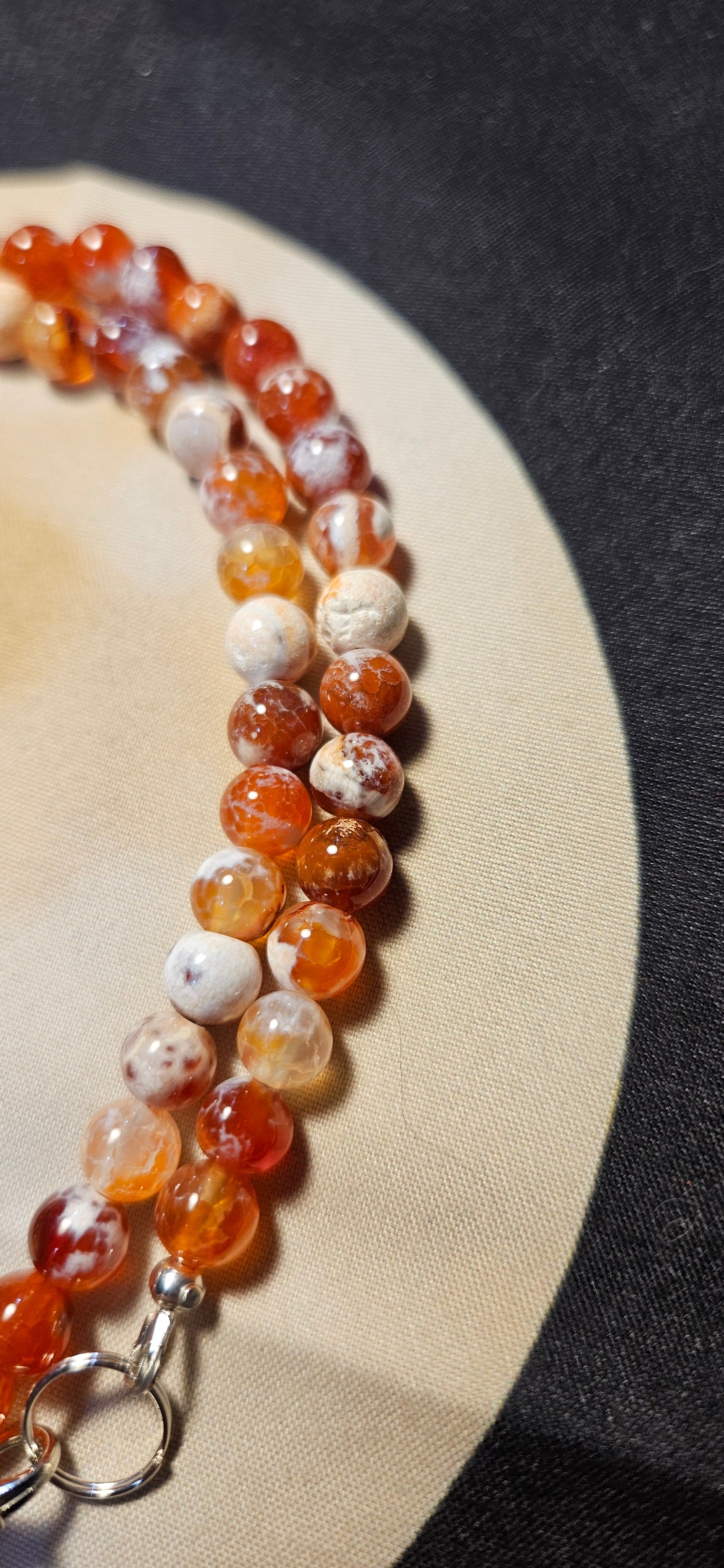 Red Fire Agate necklace