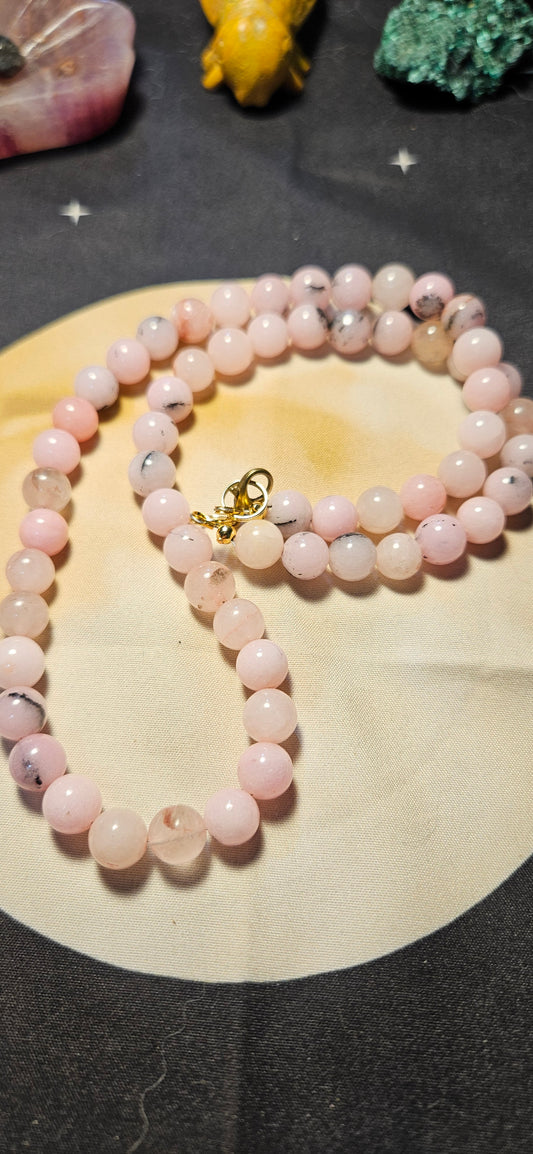 Cherry Blossom Jasper Necklace
