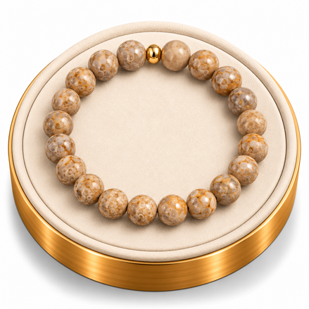 Oolite Jasper Bracelet – 7.5" Elastic Bracelet