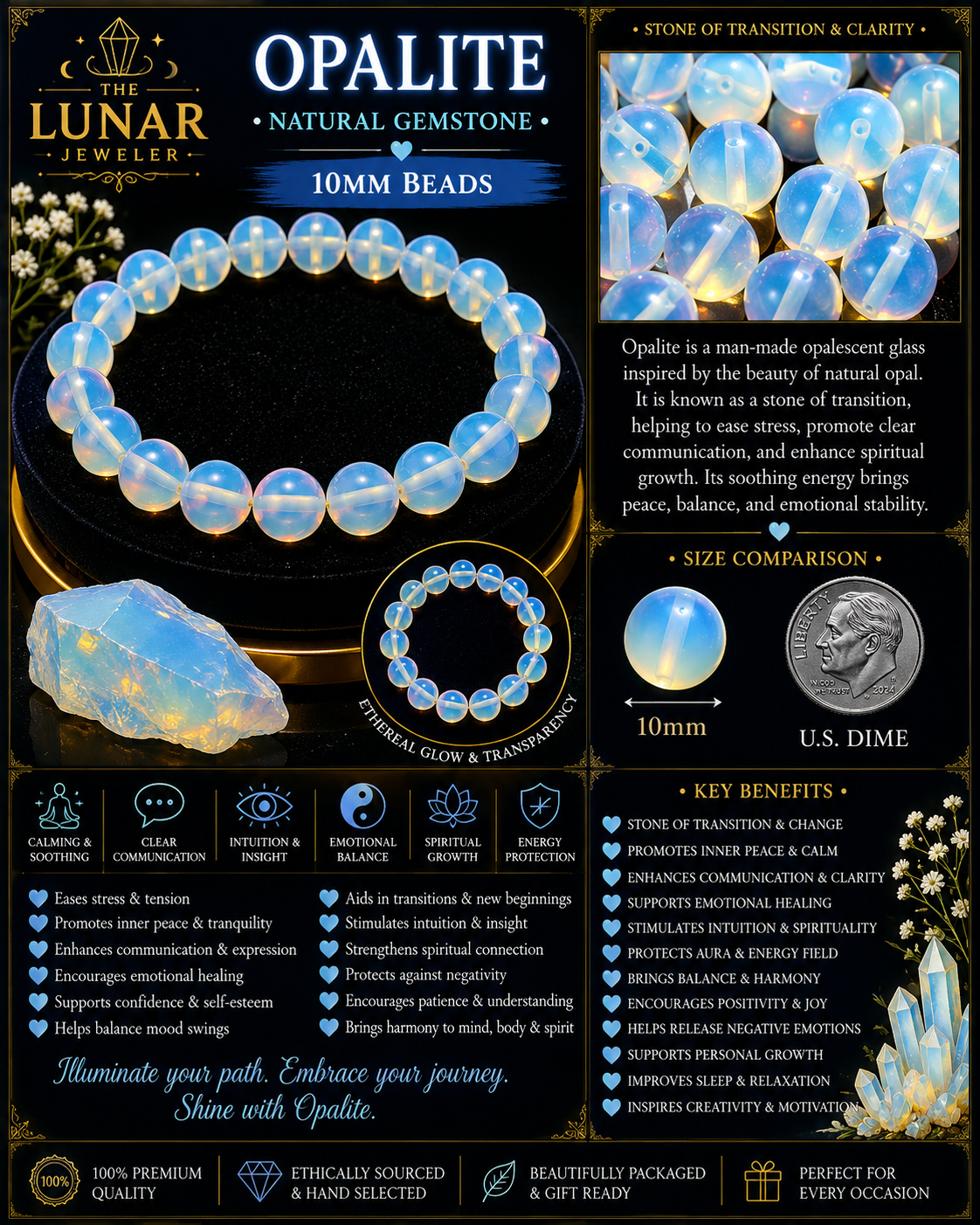 Opalite Bracelet – 7.5
