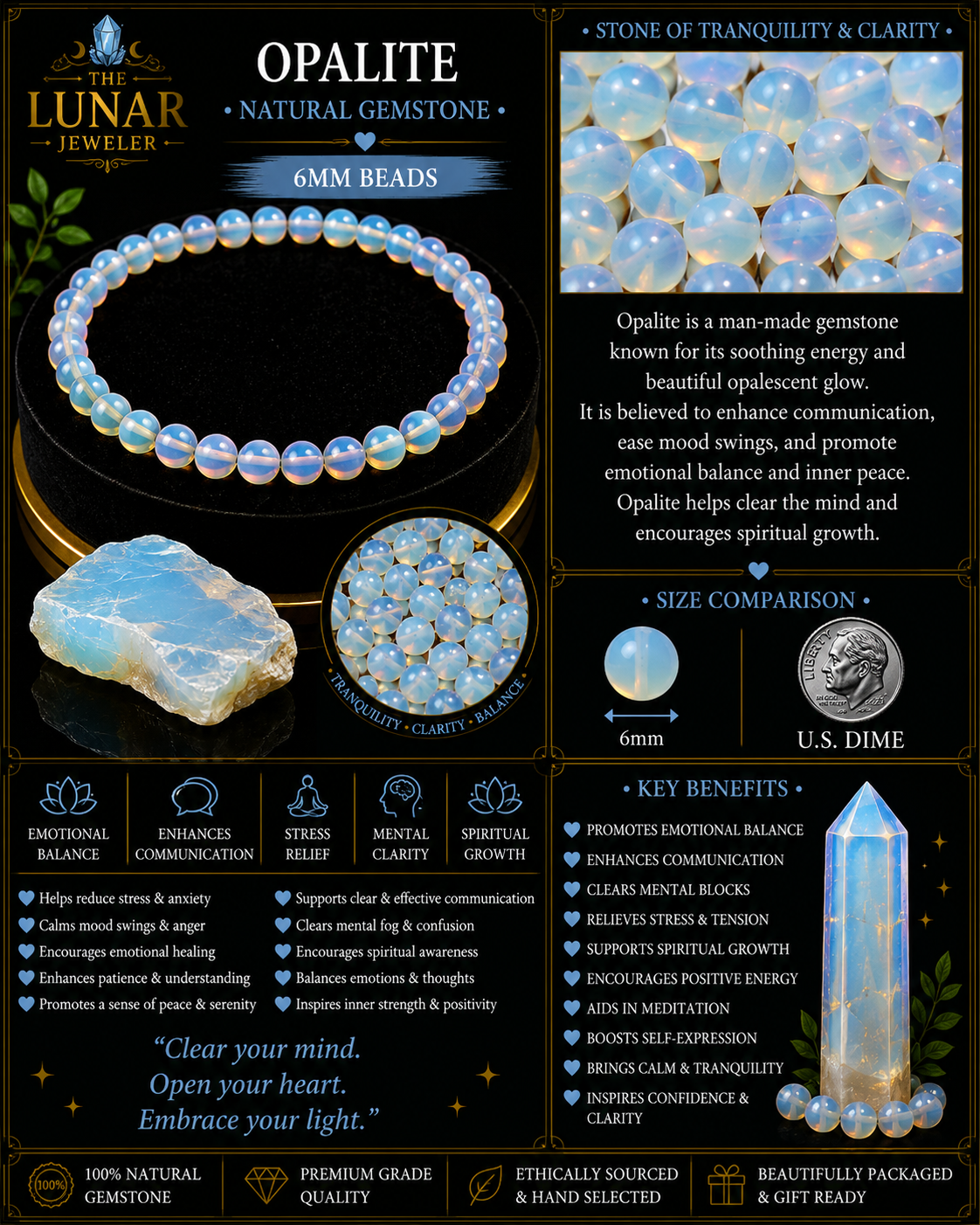 Opalite Bracelet – 7.5