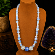Opalite & Cat's Eye Beaded Necklace – 22