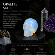 Crystal Skull Carving – Hand-Carved Natural Gemstone Skull