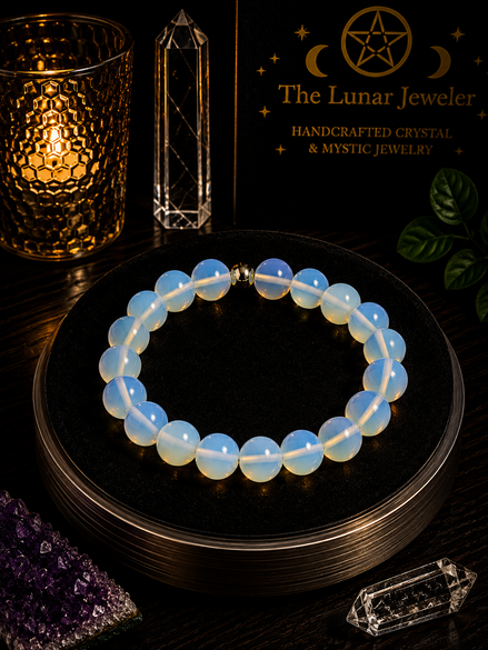 Opalite Bracelet – 7.5" Elastic Bracelet