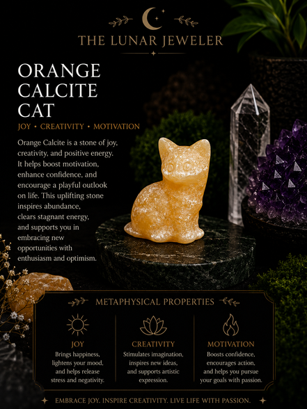 Hand-Carved Crystal Cats – Natural Gemstone Cat Carvings