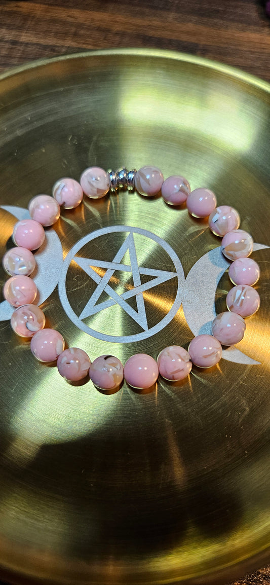 Pink Howlite Bracelet