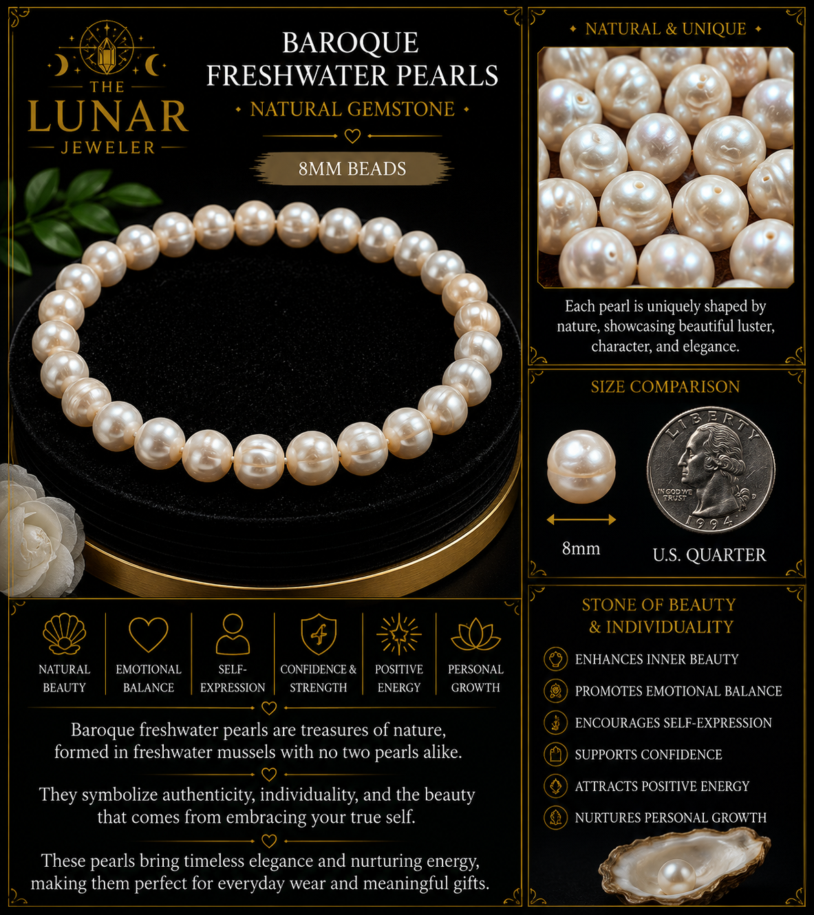Freshwater Pearl Bracelet – 7.5