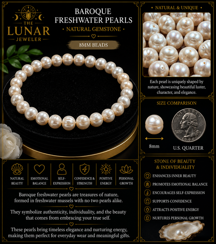 Freshwater Pearl Bracelet – 7.5" Elastic Bracelet