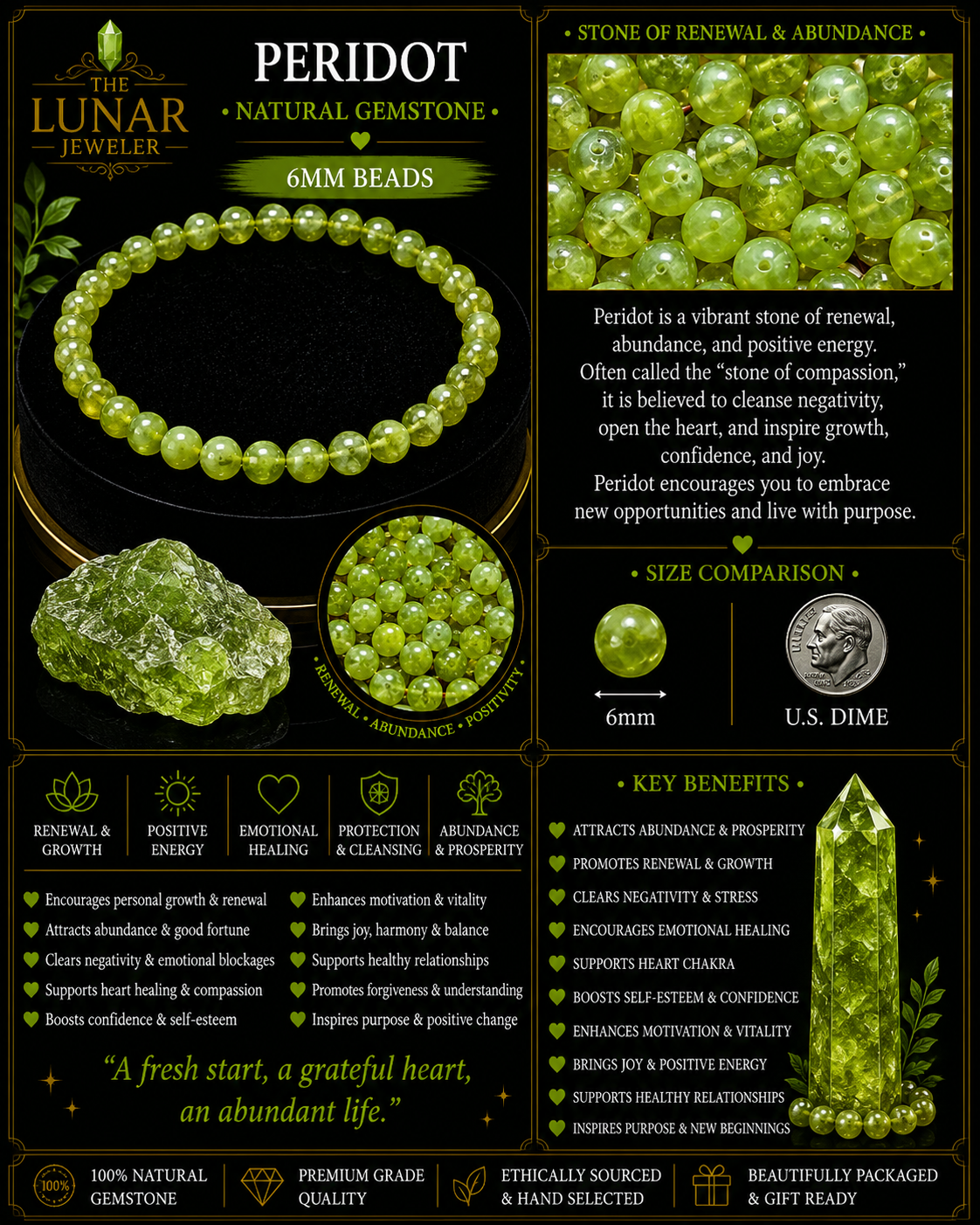 Peridot Bracelet – 7.5
