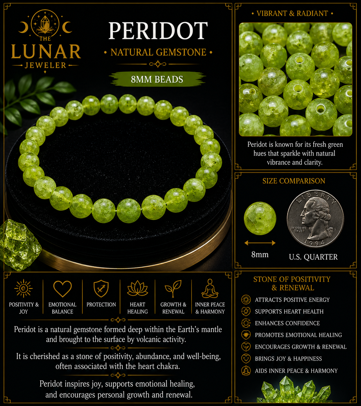 Peridot Bracelet – 7.5