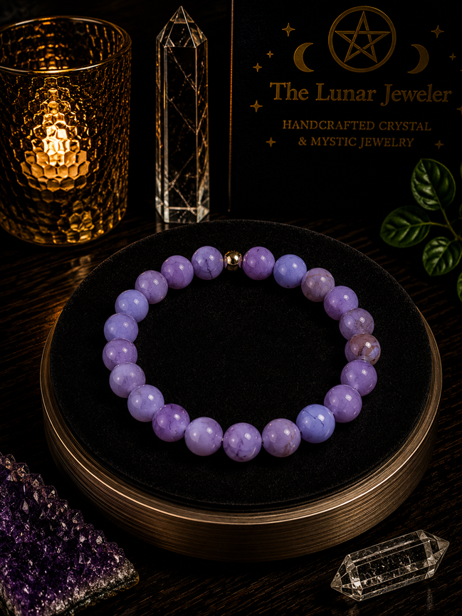 Persian Chalcedony Bracelet – 7.5" Elastic Bracelet