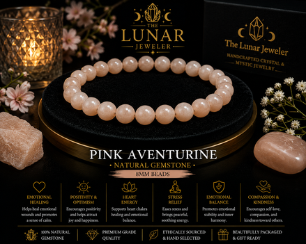 Pink Aventurine Bracelet – 7.5" Elastic Bracelet