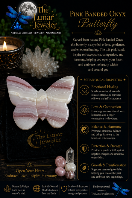 Hand-Carved Crystal Butterflies – Natural Gemstone Butterfly Carvings