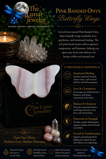 Hand-Carved Butterfly Wings – Natural Crystal & Gemstone Wing Carvings
