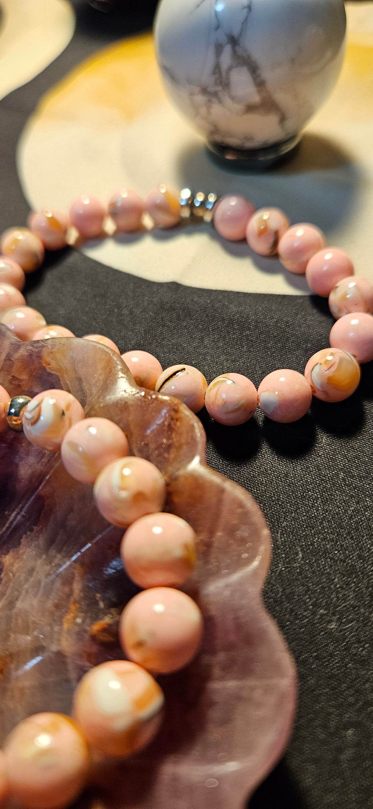 Pink Howlite Bracelet