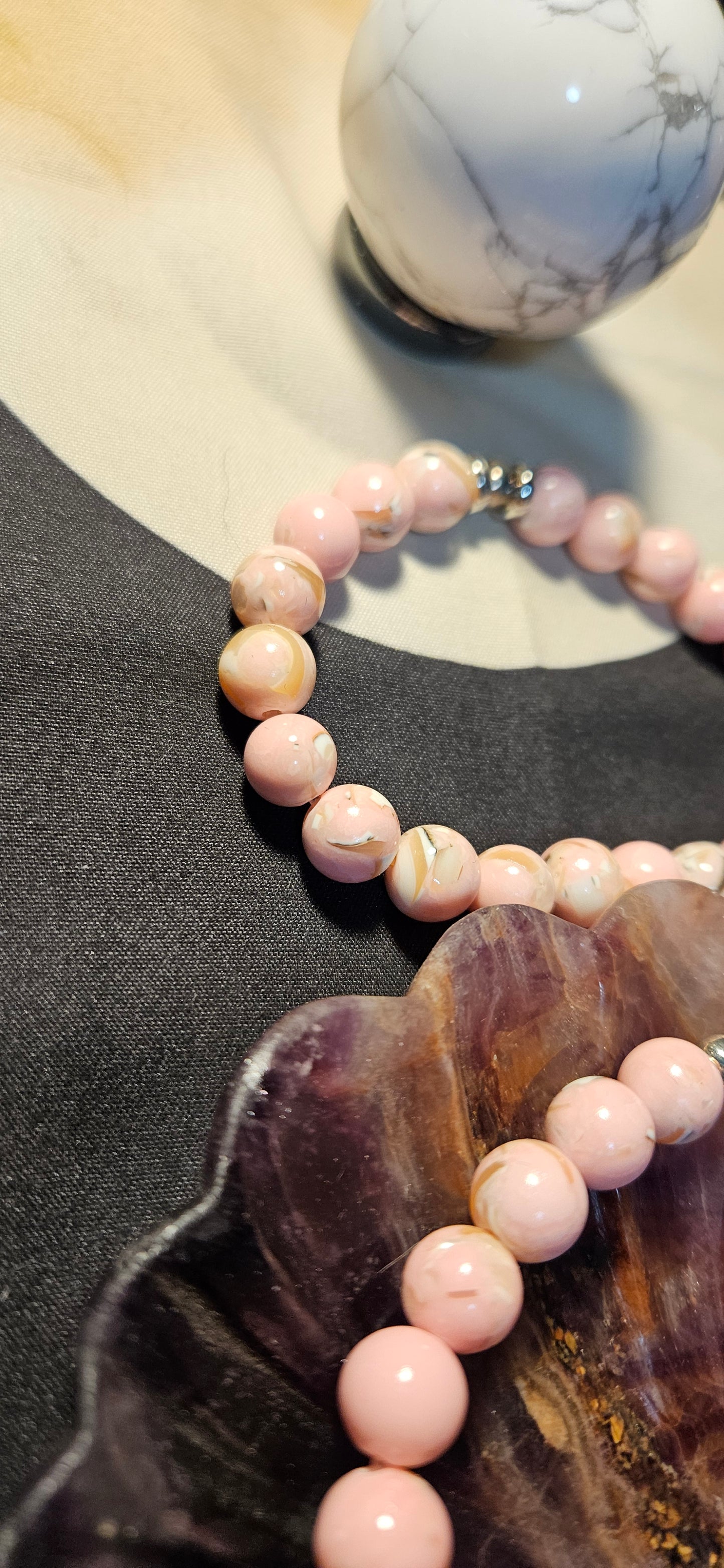 Pink Howlite Bracelet
