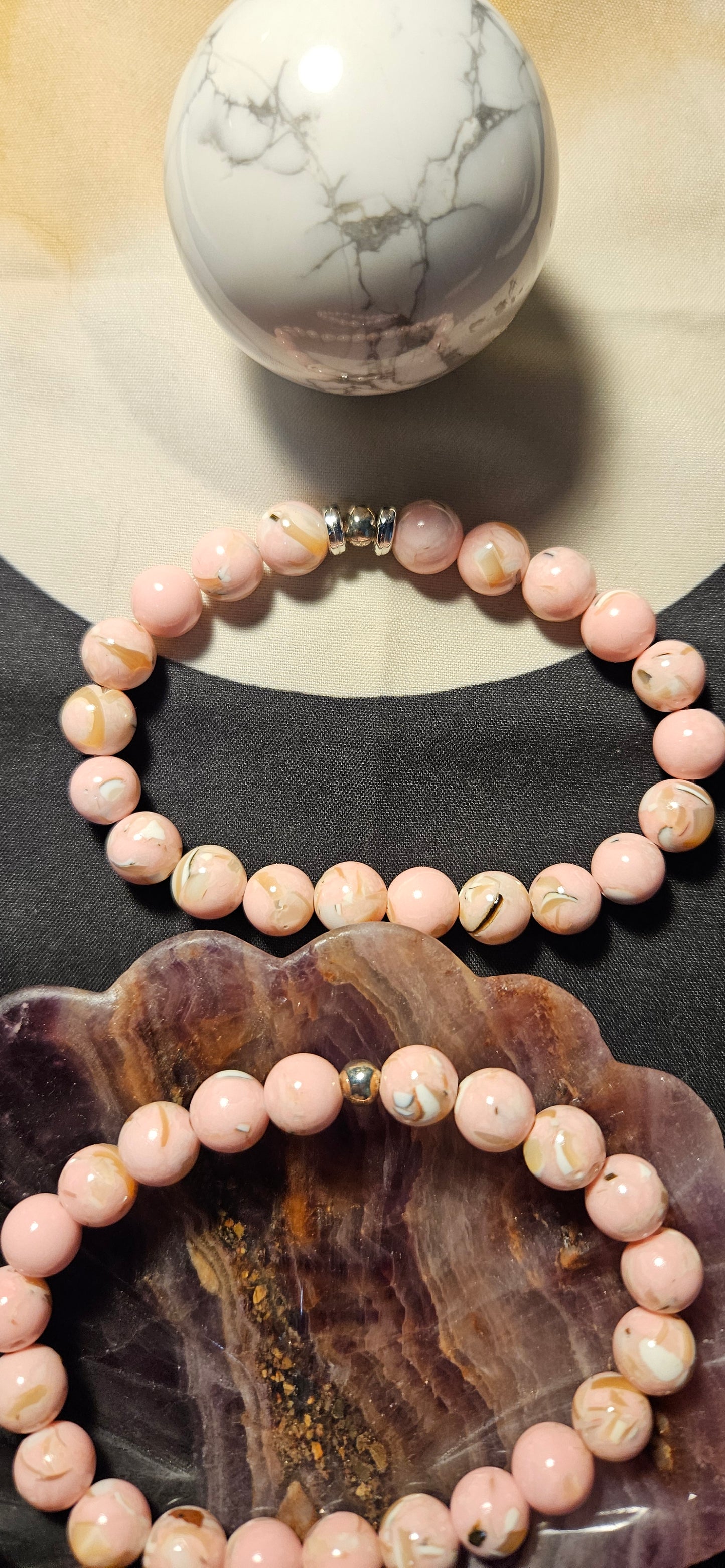 Pink Howlite Bracelet