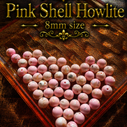 Pink Shell Howlite Bracelet – 7.5