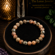Pink Zebra Jasper Bracelet – 7.5
