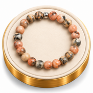 Pink Zebra Jasper Bracelet – 7.5