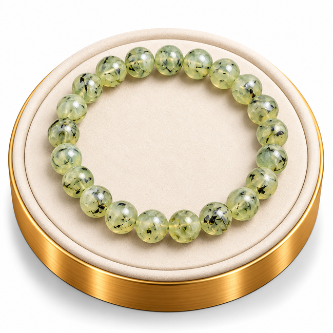 Prehnite Bracelet – 7.5" Elastic Bracelet