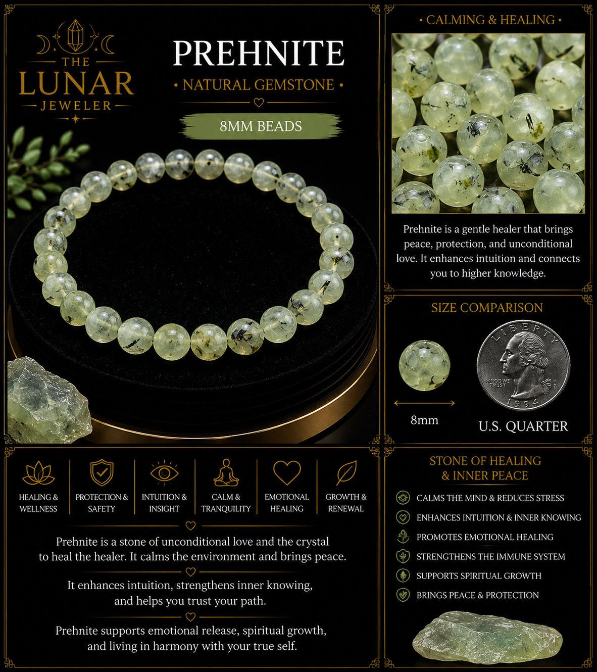 Prehnite Bracelet – 7.5