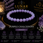 Purple Chalcedony Bracelet – 7.5