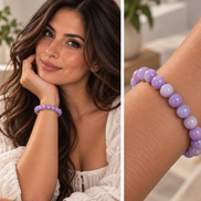 Purple Chalcedony Bracelet – 7.5