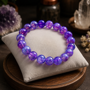 Purple Dragon Agate Bracelet – 7.5