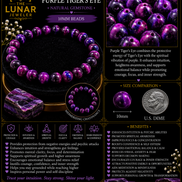 Purple Tiger's Eye Bracelet – 7.5