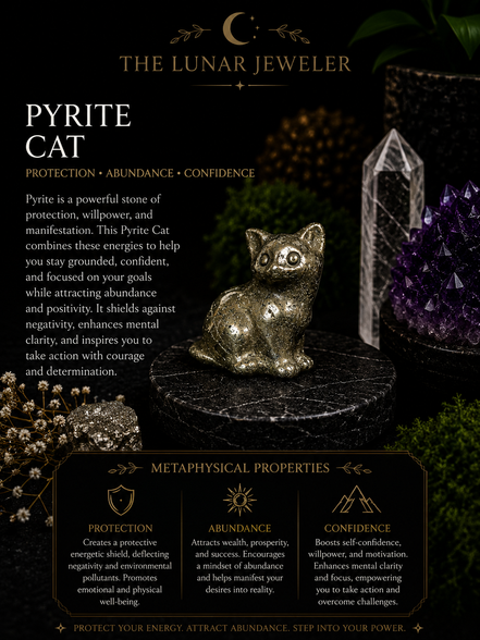 Hand-Carved Crystal Cats – Natural Gemstone Cat Carvings