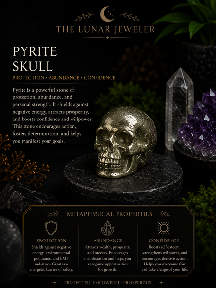 Crystal Skull Carving – Hand-Carved Natural Gemstone Skull