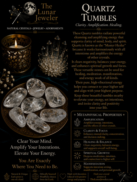 Natural Tumbled Crystals & Stones – Genuine Polished Gemstones