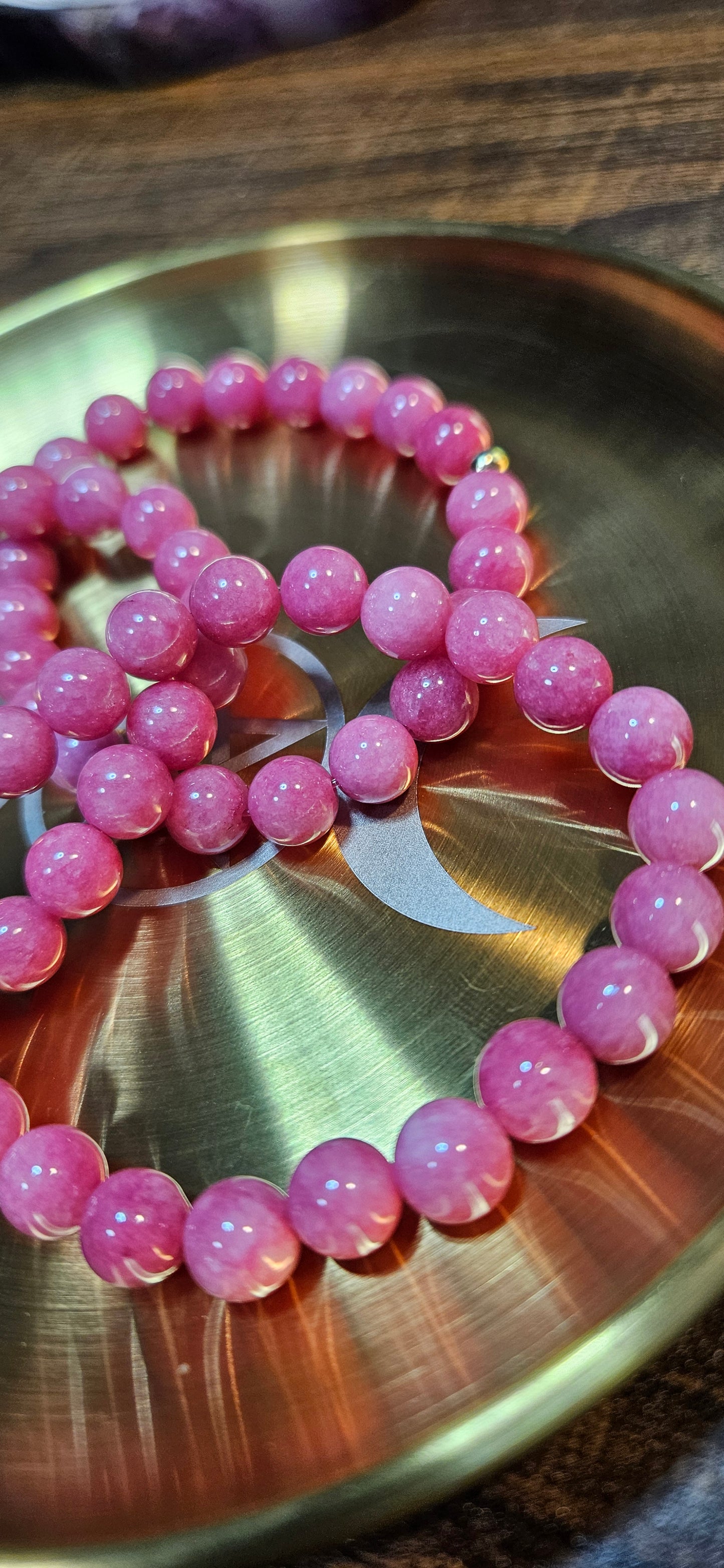 Rhodochrosite Bracelet Heart Healing & Self-Love Jewelry