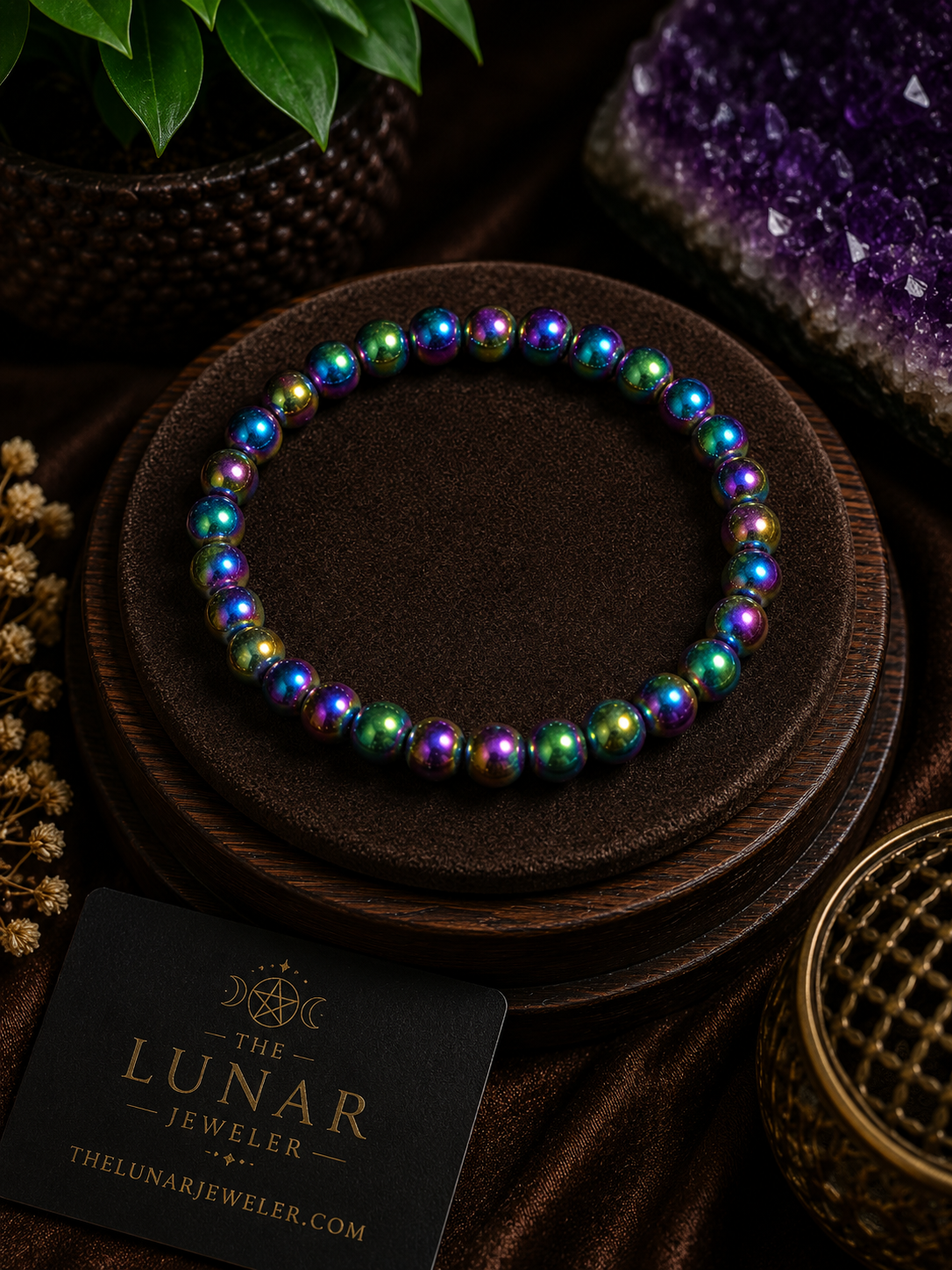 Rainbow Hematite Bracelet – 7.5
