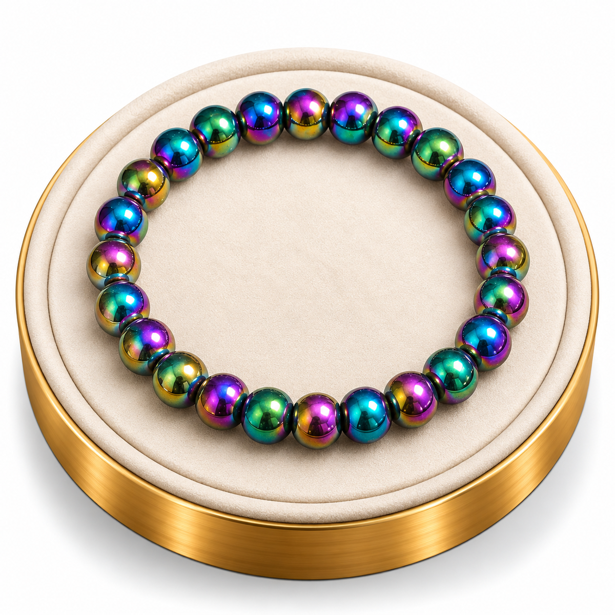Rainbow Hematite Bracelet – 7.5