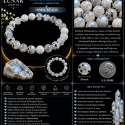 Rainbow Moonstone Bracelet – 7.5