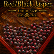 Red & Black Jasper Bracelet – 7.5