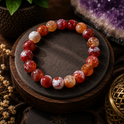 Red Fire Agate Bracelet – 7.5