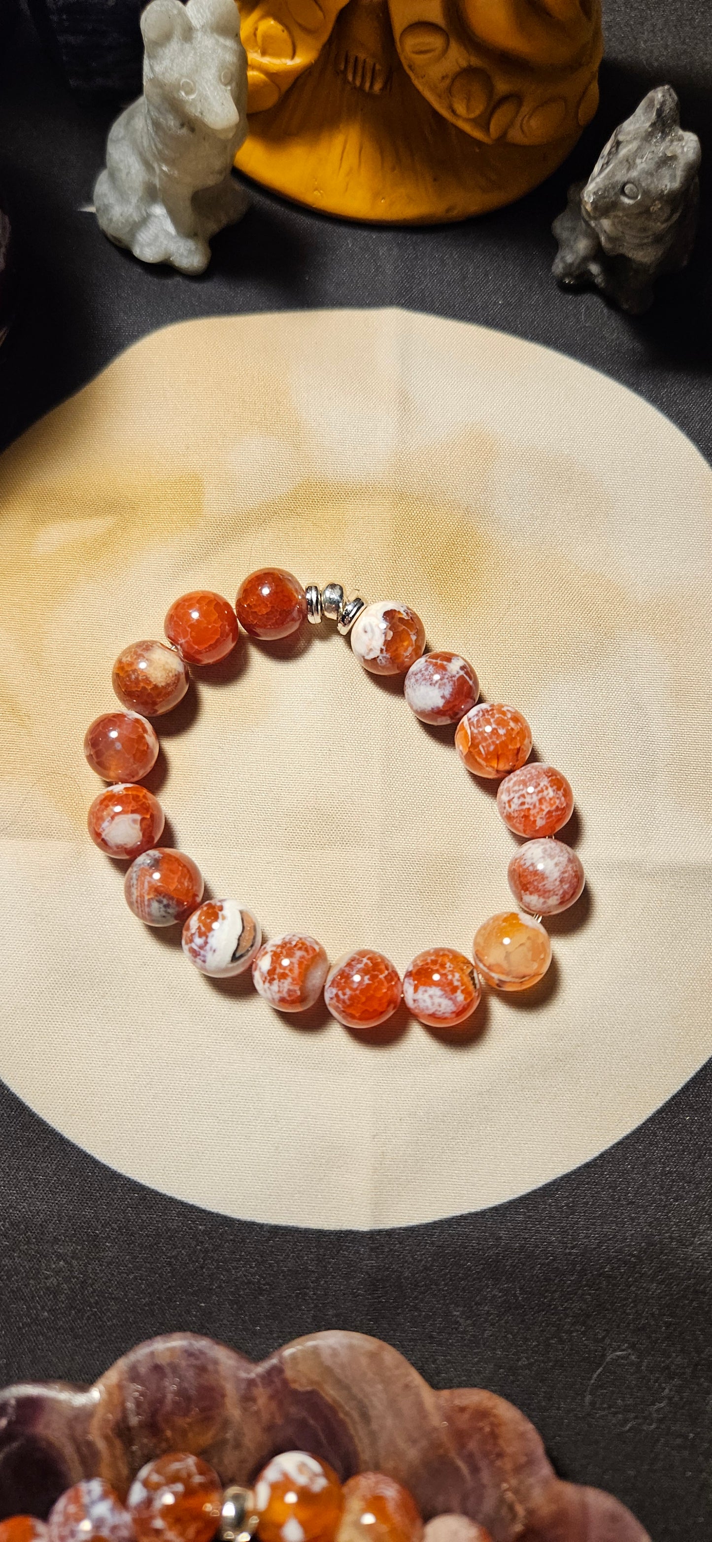 Red Fire Agate Bracelet