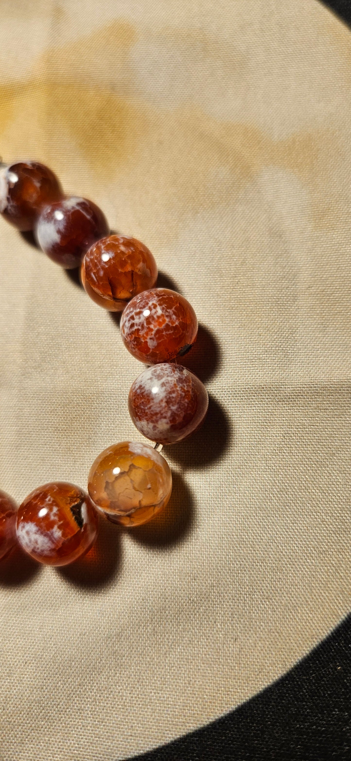 Red Fire Agate Bracelet