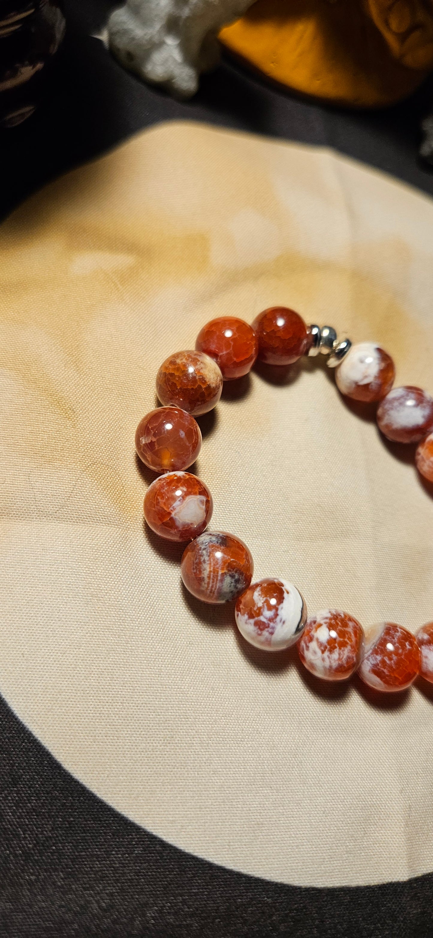 Red Fire Agate Bracelet